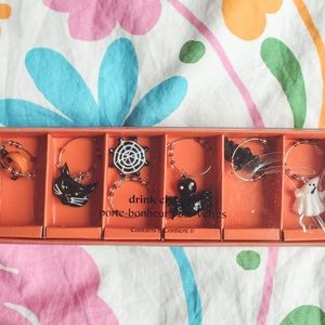 NWT Pier 1 drink wine charms Halloween theme